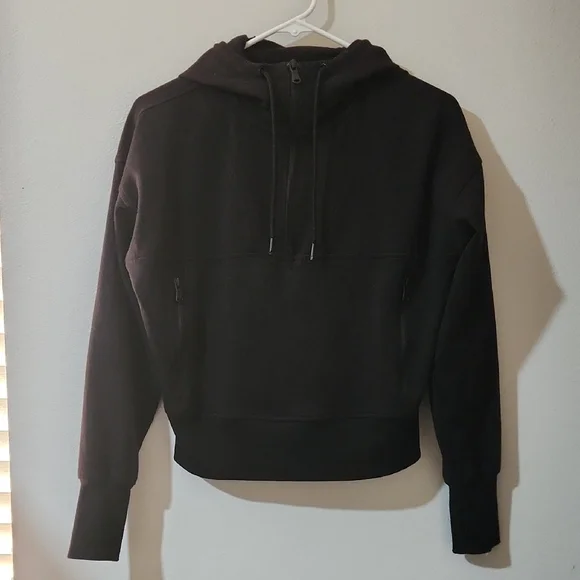 Old Navy Active Black Fleece Hoodie - Picture 3 of 9